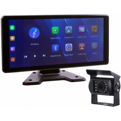 Set monitor 10,36" 1x 4PIN s Apple CarPlay, Android auto, Bluetooth, + kamera + 15m kabel – Zboží Živě
