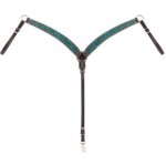 WEAVER Westernový poprsník Turquoise Cross Carved Turquoise Flower – Zboží Dáma