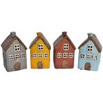 EGO Decor Keramický svícen DOMEČEK, Skřítci, 16cm Barva: Šedá – Sleviste.cz