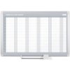 Tabule Bi-Office Roční plánovací tabule na zeď LUX, magnetická, dny, 900 x 600 mm