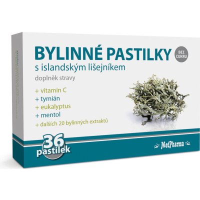 MedPharma Bylinné pastilky islandský lišejník 36ks – Sleviste.cz