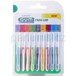 GUM Trav-Ler mezizubní kartáčky 0,6 mm + 0,8 mm + 0,9 mm + 1,1 mm + 1,2 mm + 1,3 mm + 1,4 mm + 1,6 mm + 2,0 mm 9 ks – Zboží Dáma