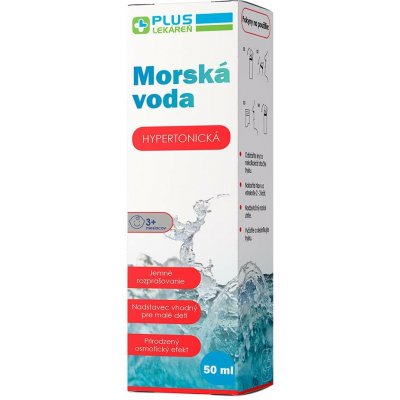 PLUS LÉKÁRNA Mořská voda hypertonický nosní sprej 50 ml – Hledejceny.cz