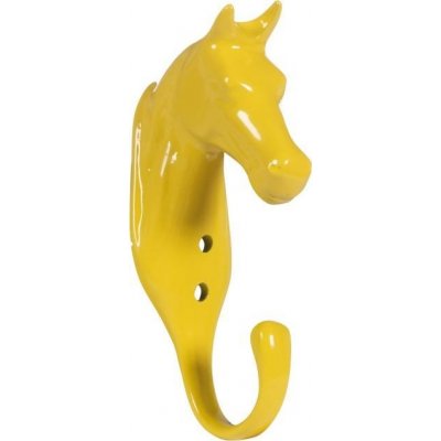 HKM Věšák ve tvaru hlavy koně yellow – Zboží Mobilmania