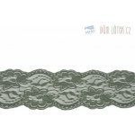 Elastická krajka khaki, 100 mm – Zboží Mobilmania