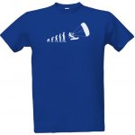 Tričko s potiskem Evoluce Kiteboarding pánské Královská modrá – Zboží Mobilmania