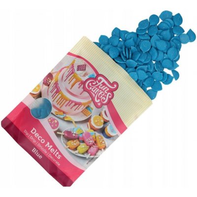 FunCakes Snadno rozpustná poleva v peckách Modrá 250g – Sleviste.cz