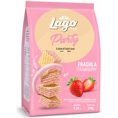Gastone Lago Party mix oplatky s příchutí jahod 250 g – Zboží Dáma