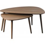 Unique Furniture Adda 70 x 100/52,5 x 70 cm tmavý dub 2 ks – Sleviste.cz