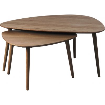 Unique Furniture Adda 70 x 100/52,5 x 70 cm tmavý dub 2 ks – Sleviste.cz