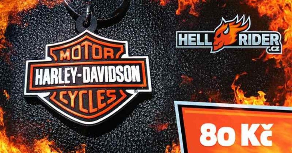 Přívěsek na klíče Harley Davidson gumová logo | Srovnanicen.cz