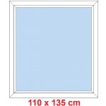 Soft Plastové okno 110x135 cm FIX neotevíravé Bílá – Zboží Mobilmania