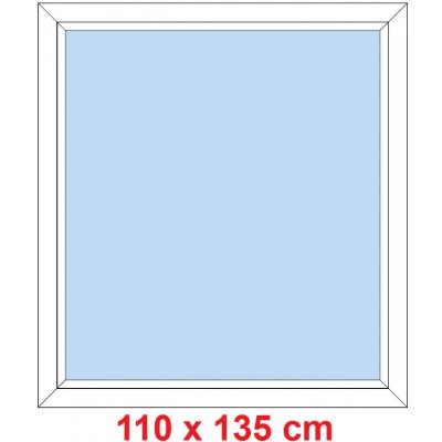 Soft Plastové okno 110x135 cm FIX neotevíravé Bílá – Zboží Mobilmania