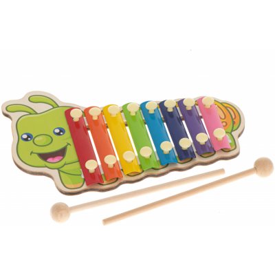 KIK xylofon pro děti Housenka – Zboží Mobilmania