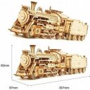 Robotime 3D dřevěné puzzle Parní lokomotiva Prime Steam Express 1:80 308 ks