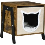 PawHut Cat House Kočičí jeskyně s polštářem 41 x 34 x 43,5 cm – Hledejceny.cz