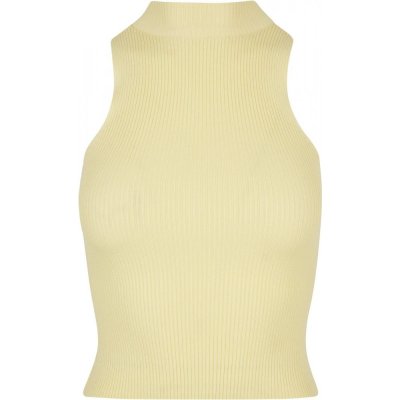 Ladies Short Rib Knit Turtleneck softyellow