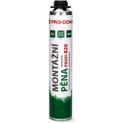 PRO-DOMA Pěna montážní pistolová Profi 820 ml – Hledejceny.cz