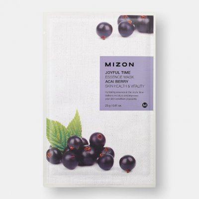 Mizon plátýnková 3D maska s Acai Berry pro zdravou pleť a vitalitu Joyful Time Essence Mask Acai Berry 23 g – Zbozi.Blesk.cz