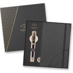 Parker Royal Sonnet Black GT sada kuličkového pera a zápisníku 1502/5291498 – Zboží Živě