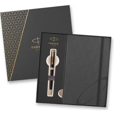 Parker Royal Sonnet Black GT sada kuličkového pera a zápisníku 1502/5291498 – Zboží Živě