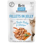 Brit Care Cat Fillets in Jelly Turkey&Shrimps 85 g – Sleviste.cz