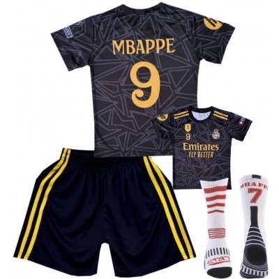 Numberoplus dětský fotbalový dres + fotbalové ponožky - Real Madrid AWAY Kylian Mbappé – Zboží Dáma