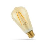 Wojnarowscy LED ST64 E-27 230V 2W COG čip na skle teplá bílá 2700 3300K žluté světlo retro záře – Hledejceny.cz