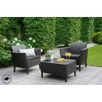 Keter Zahradní polyratanový set SALEMO balcony grafit – Zboží Dáma