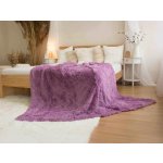 JERRY FABRICS Deka s dlouhým vlasem fialová 150x200 – Sleviste.cz