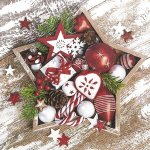 Alvarak Vánoční ubrousky V038 20ks 3V 33x33cm – Zboží Dáma