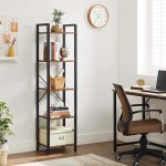 VASAGLE Knihovna industriální 40x30x153cm černá hnědá – Zboží Dáma VASAGLE Knihovna industriální 40x30x153cm černá hnědá – Zboží Dáma