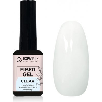 Expa Nails fiber gel clear zpevňující gel se skelným vláknem a vitamíny 11 ml