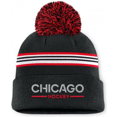 Fanatics dámská zimní čepice Chicago Blackhawks NHL Authentic Pro W/Cap Cuffed Pom Beanie – Hledejceny.cz