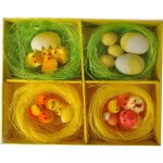 Sada hnízd 4 ks s vajíčky a kuřátky, Box 380579 – Zboží Dáma