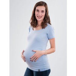 Bobánek těhotenské tričko krátký rukáv světle modré