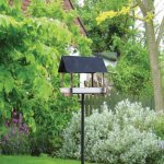 Esschert Design Budka ptačí Style zapichovací 126 x 29 x 19 cm antracit bílá – Hledejceny.cz