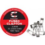 Coilology Fused Clapton předmotané spirálky Ni80 0,46ohm 10ks – Zboží Mobilmania