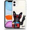 Pouzdro a kryt na mobilní telefon Apple Pouzdro Picasee silikonové Apple iPhone 11 - French Bulldog čiré