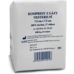 Gáza kompresní nesterilní 7,5 x 7,5 cm/100 ks 8vrstev – Hledejceny.cz
