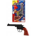 Teddies Revolver pistole na kapsle 8 ran plast 20cm na kartě 15x25x3cm – Zbozi.Blesk.cz