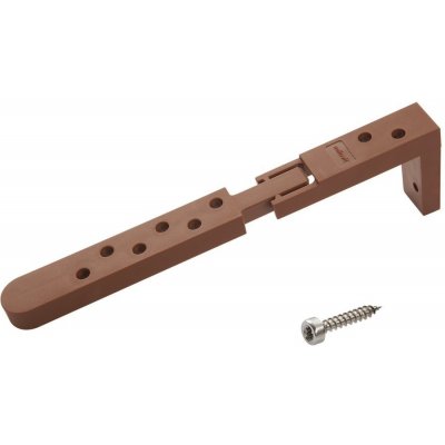 Wolfcraft ukončovací set TERASA - skryté spoje: 10 koncových spojek + 60 šroubů 6973000 – Sleviste.cz