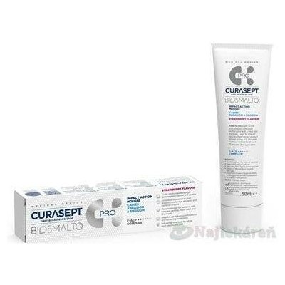 Curasept Biosmalto C.A.E. dentální pěna jahoda 50 ml – Hledejceny.cz
