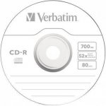 Verbatim CD-R 700MB 52x, AZO, spindle, 50ks (43351) – Zboží Mobilmania