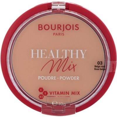 Bourjois Paris Healthy Mix rozjasňující matující pudr 03 Beige Rosé 10 g – Hledejceny.cz