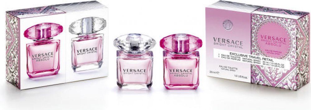 Versace Bright Crystal EDT 30 ml + Bright Crystal Absolu EDP 30 ml dárková  sada | Srovnanicen.cz