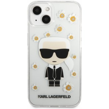 Pouzdro Karl Lagerfeld Ikonik Flower iPhone 13 mini čiré