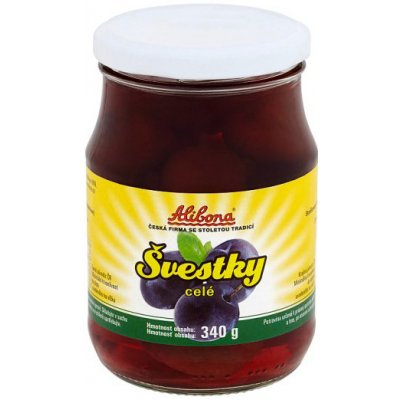 Alibona kompot švestkový 340 g – Zbozi.Blesk.cz