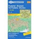 Pustertal Bruneck Val Pusteria Brunico 1:25 000 turistická mapa TABACCO 33 – Sleviste.cz