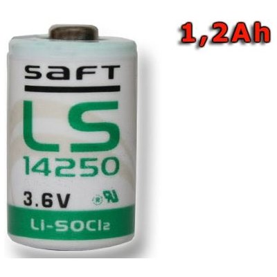 Saft LS14250 1/2AA 3,6V/1200mAh 01006 – Zboží Živě